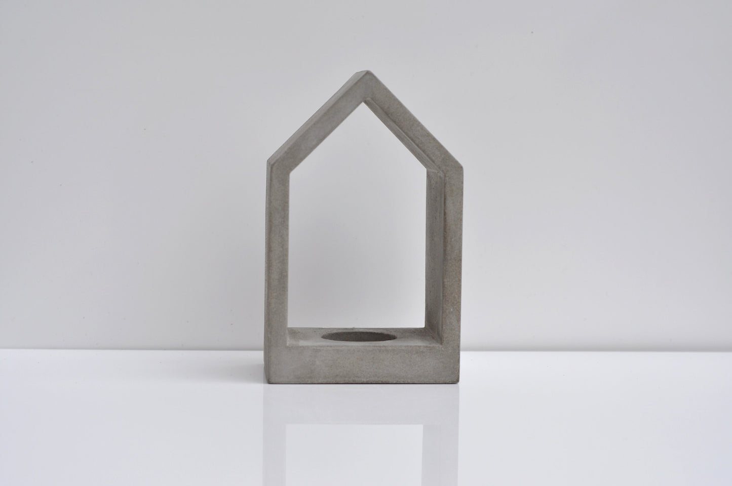 Handmade Concrete Tealight Holder: Minimalist House Design Decor