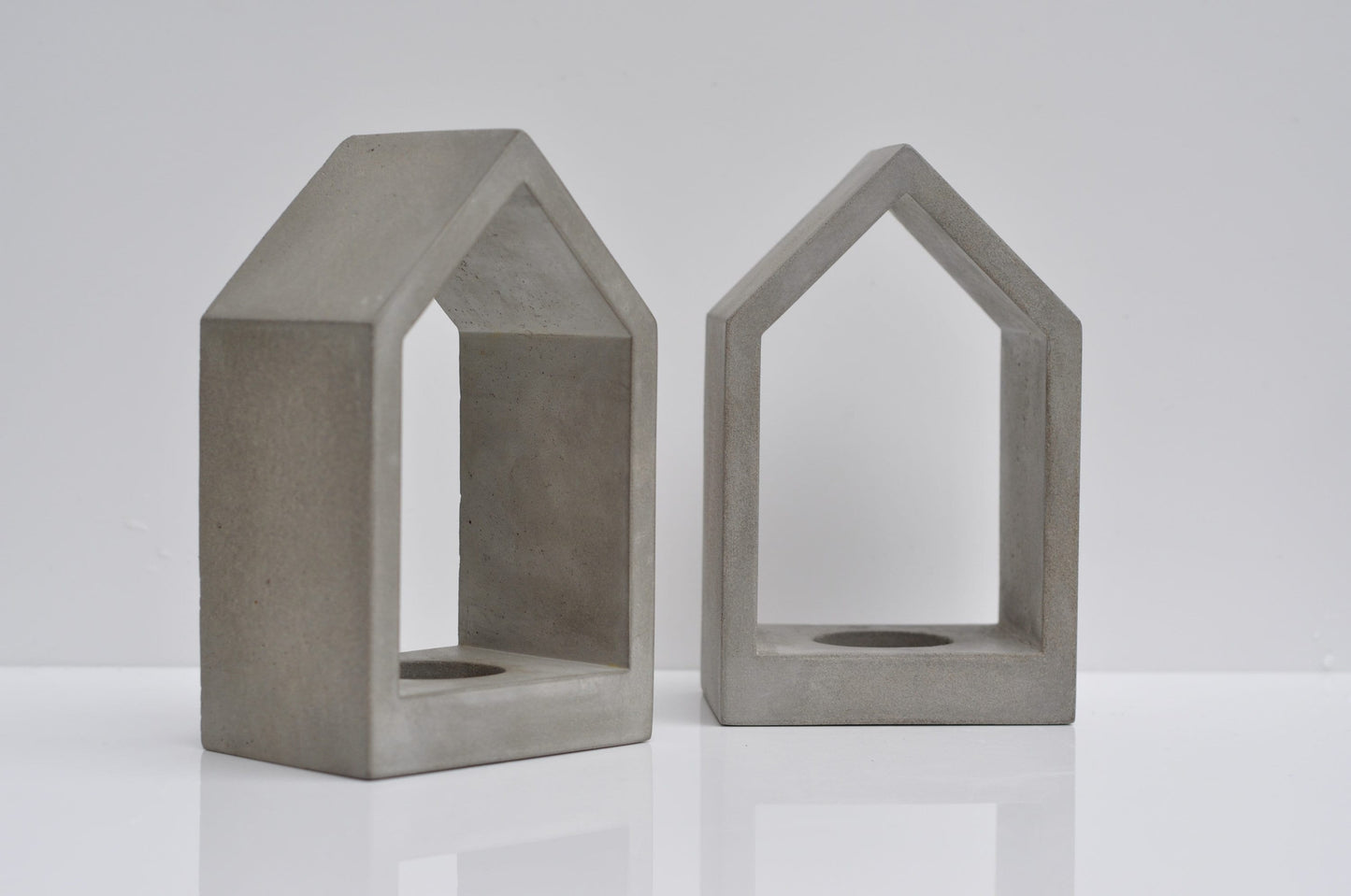 HANDMADE CONCRETE TEALIGHT HOLDER HOUSE