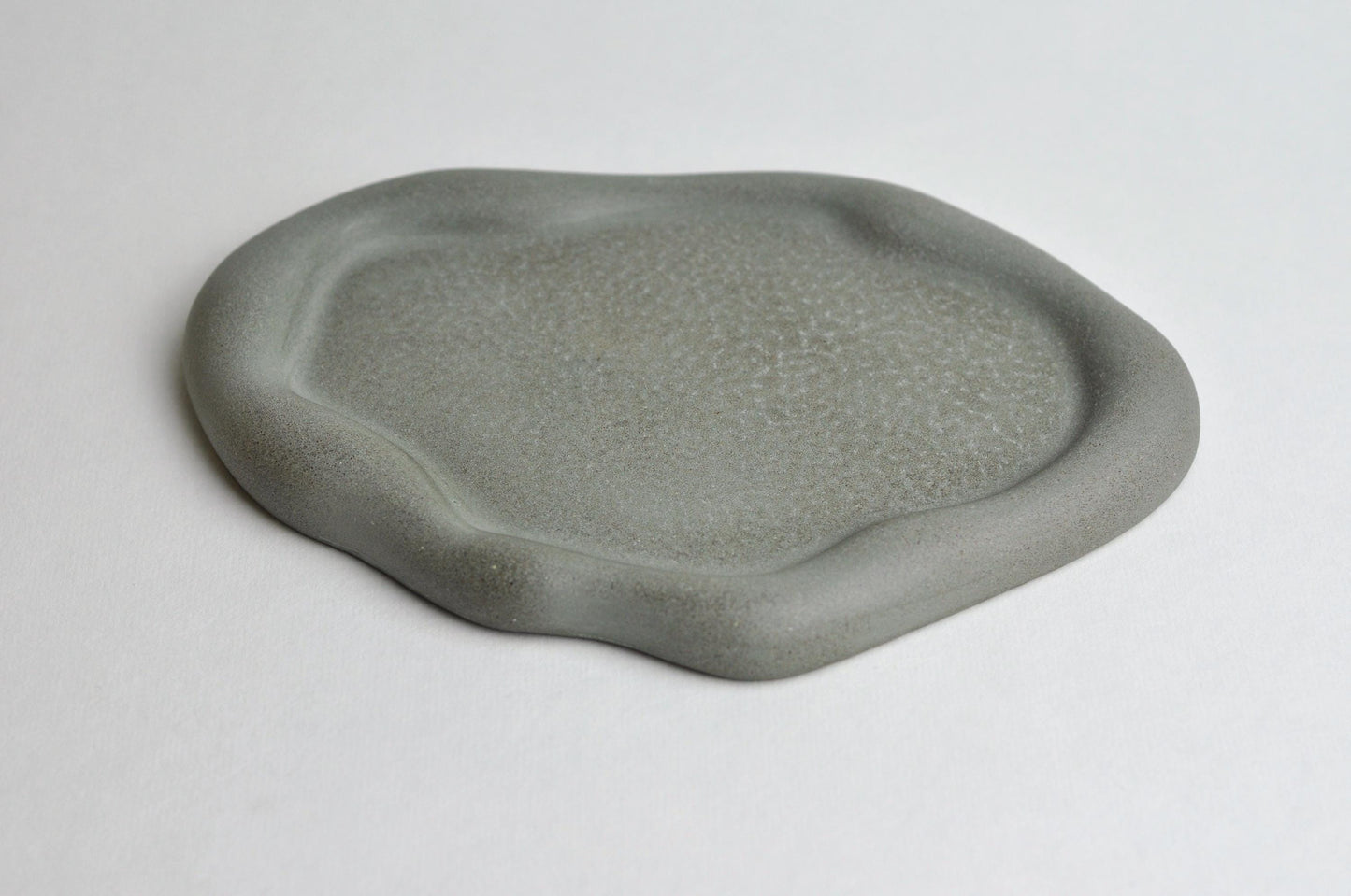 Concrete Cloud Tray: Handmade Steel Grey Modern Home Decor