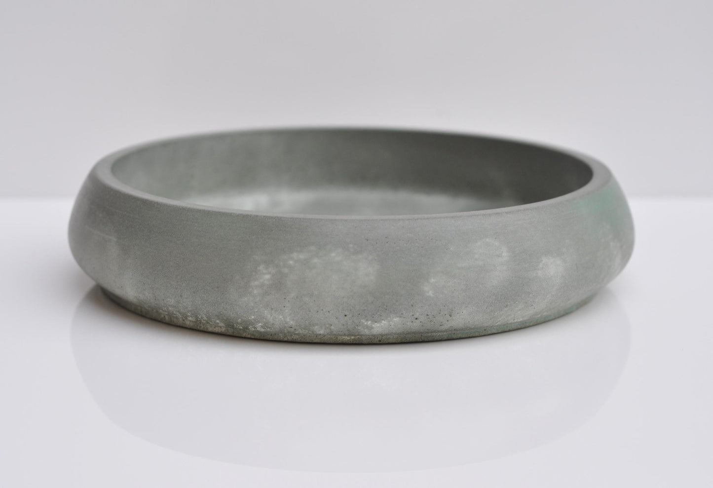 Concrete Key Bowl: Handmade Green Marble Minimalist Bowl for Keys or Jewellery
