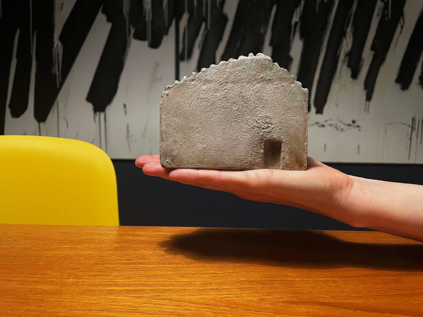 CONCRETE ORNAMENT HOUSE - BOOK END, PAPER WEIGHT