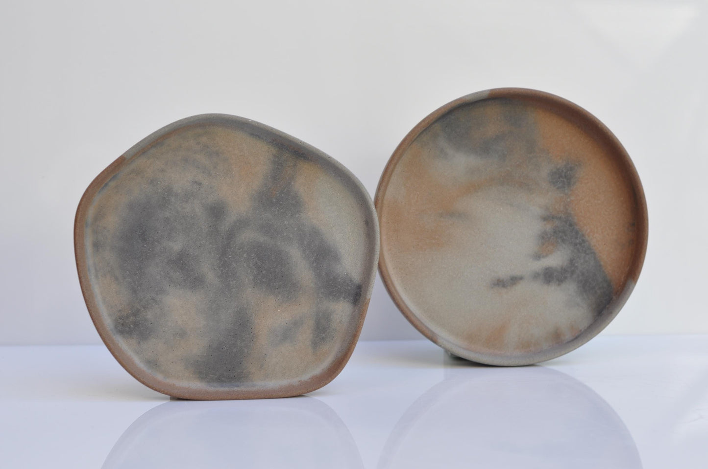 Studio shot of orange and grey small concrete tray