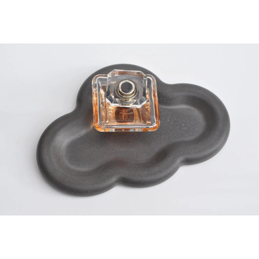 Handmade anthracite grey concrete catchall tray