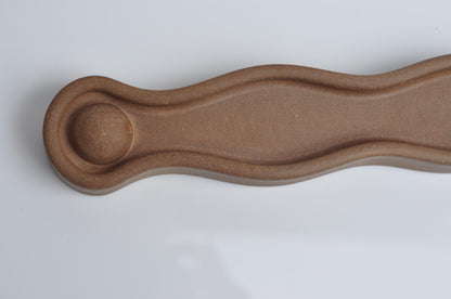 terracotta concrete incense dish for home décor