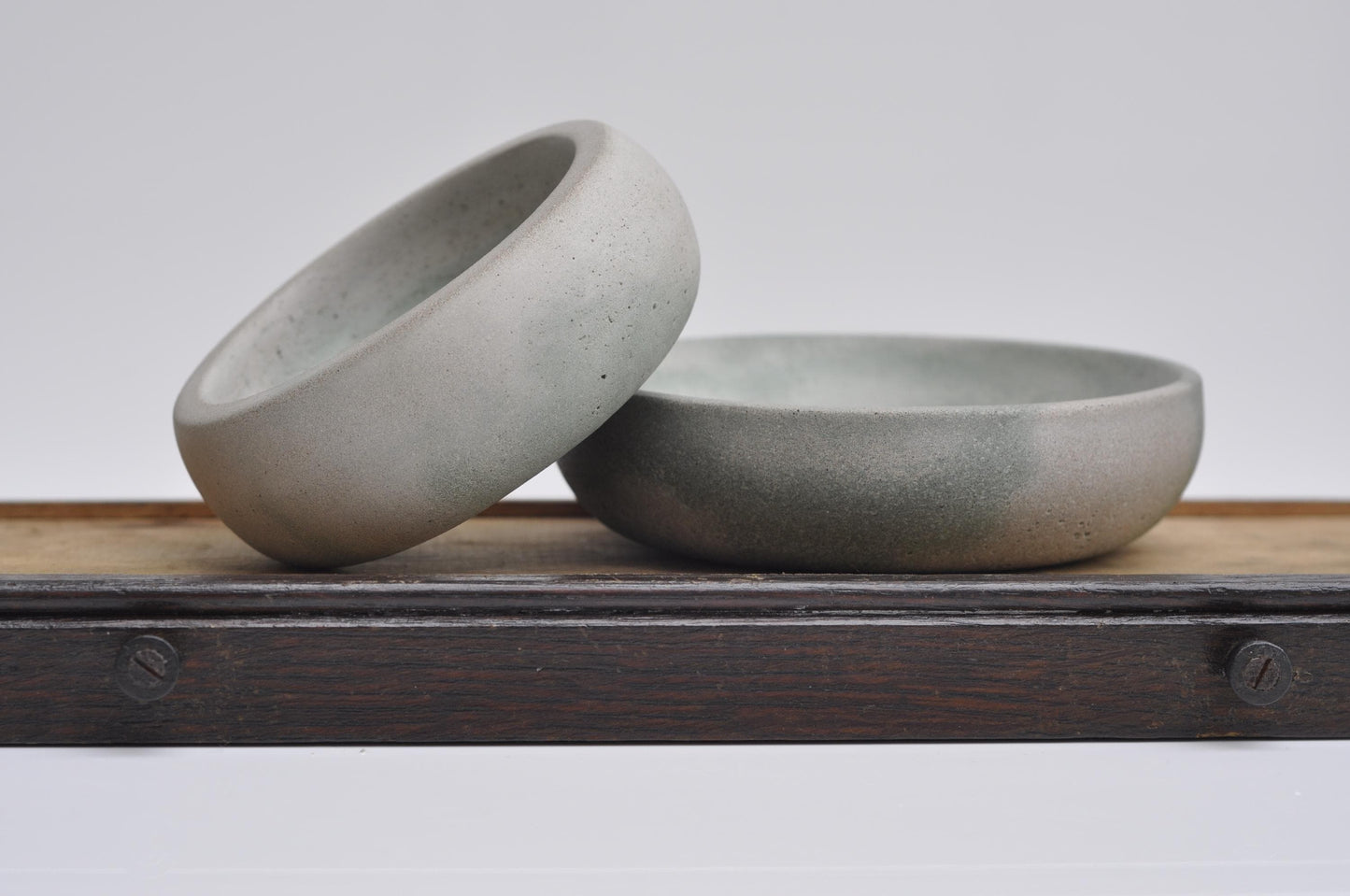 Small handmade concrete dish for keys