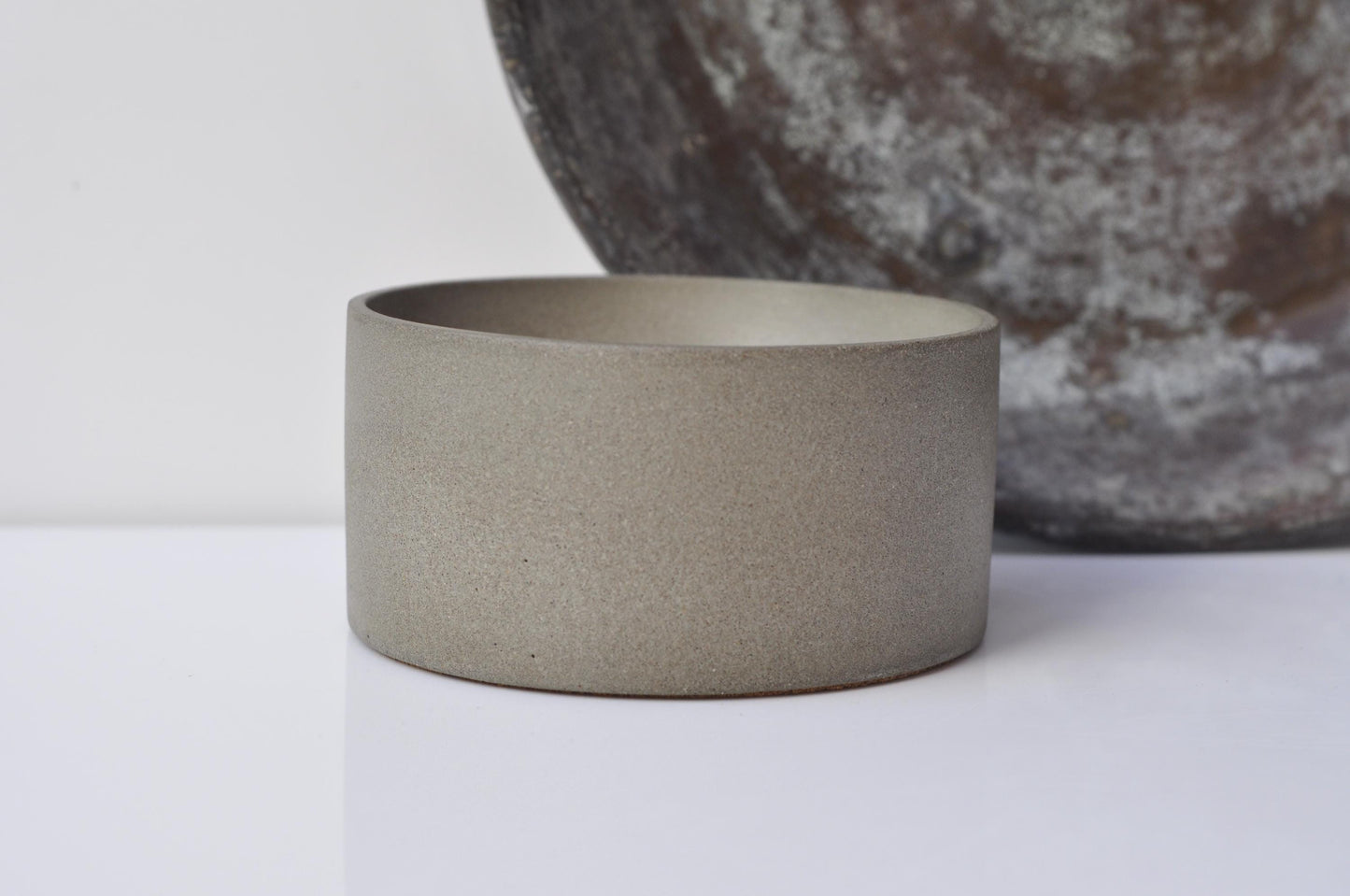 Smooth minimalist concrete dish for small items