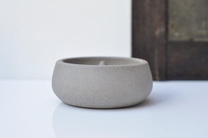 Cement joss stick holder set in grey