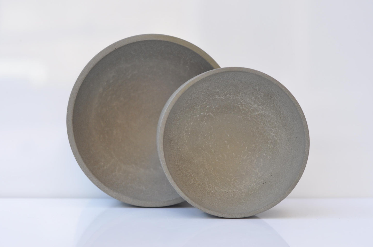 Modern concrete cylinder trinket dish