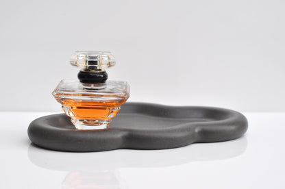 Handmade minimalist tray styled on shelf