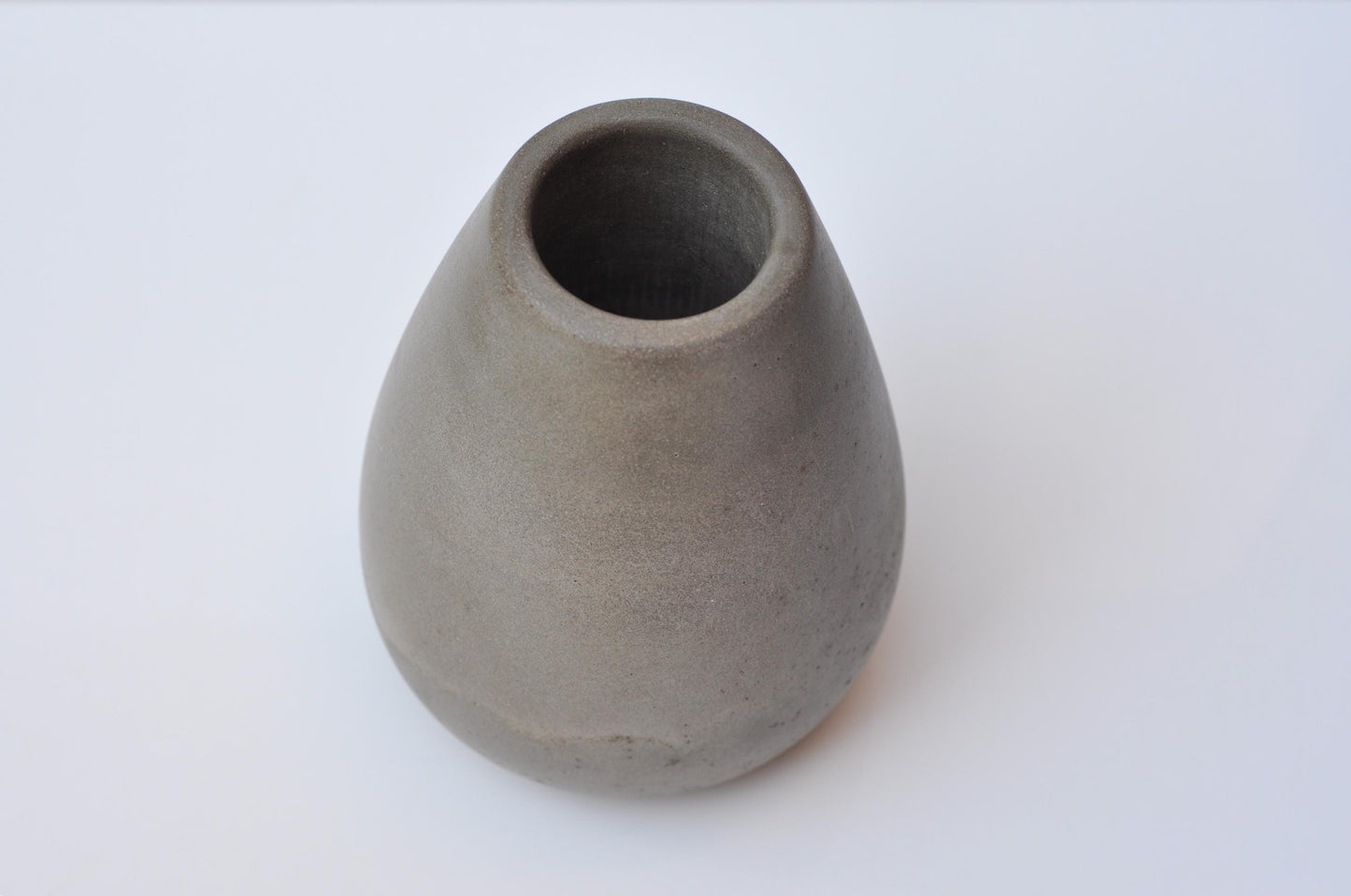 Handmade concrete vase with minimalist design