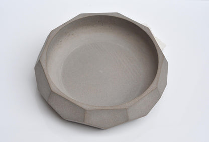 Top view of empty diamond concrete bowl