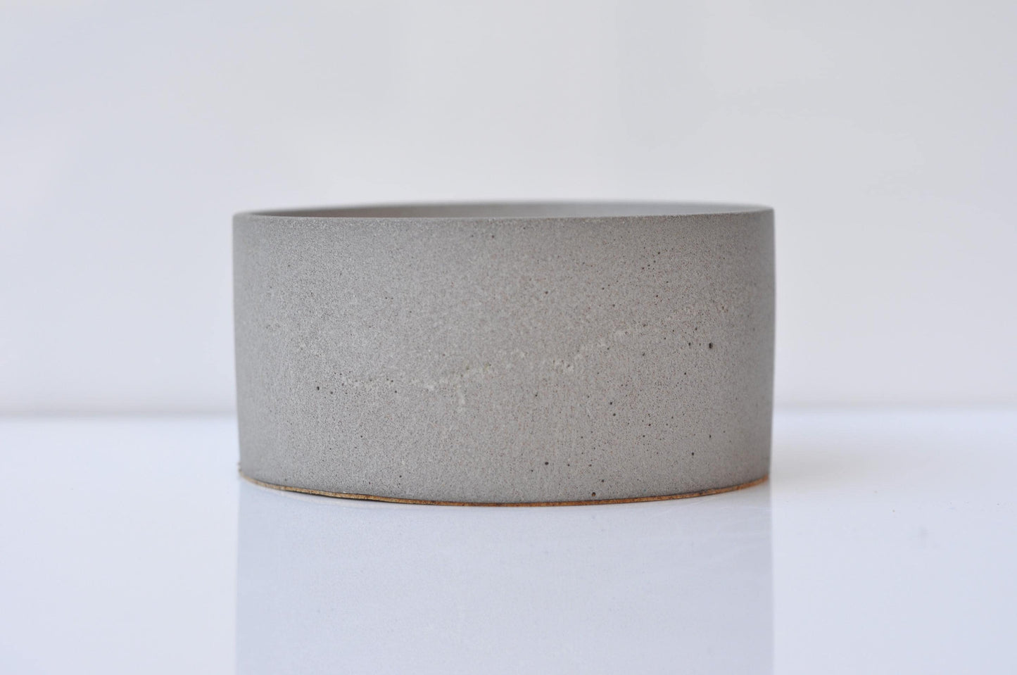 Minimalist grey concrete key dish