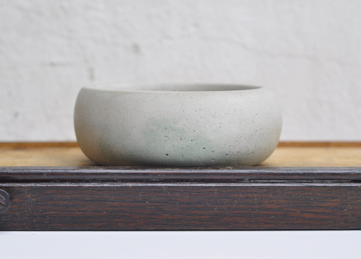 Minimalist handmade concrete bowl for trinkets