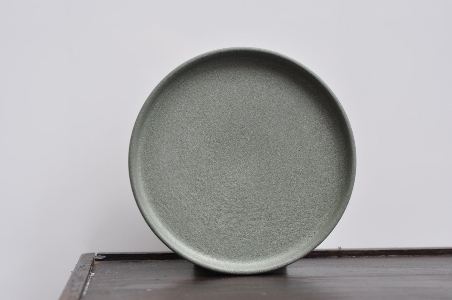 Handmade ash green concrete tray