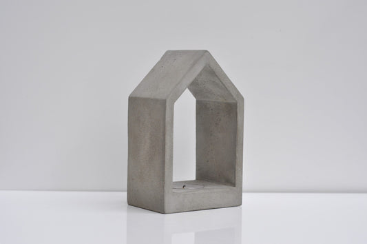 Concrete Light Holder House  | Brutalistic Tealight holder  | Beton candle holder  | Cement house decor