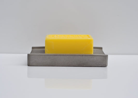 Concrete Soap Dish  | Grey Handmade Rectangular Soap Holder  | Bathroom Accessories