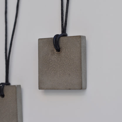 Concrete Pendant |Handmade Large Grey Brutalistic Jewellery