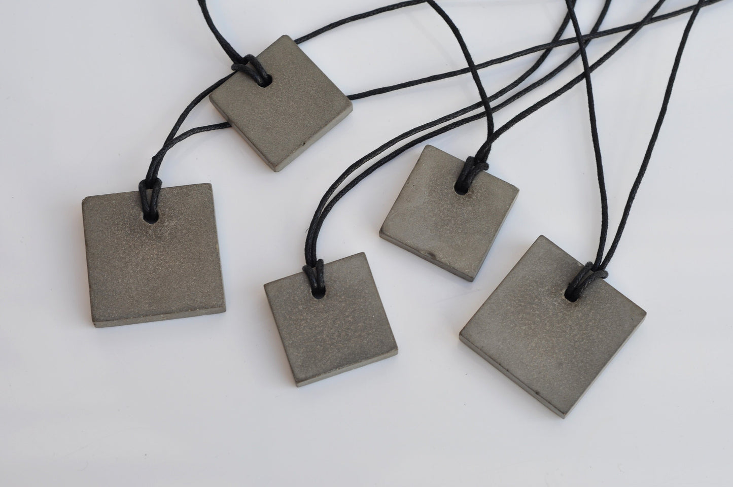 Concrete Pendant | Handmade Grey Necklace  | Small Brutalistic Jewellery