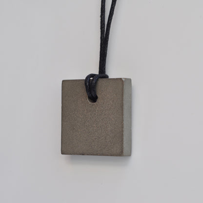 Concrete Pendant | Handmade Grey Necklace  | Small Brutalistic Jewellery