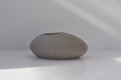HANDMADE CONCRETE PEBBLE TEALIGHT HOLDER