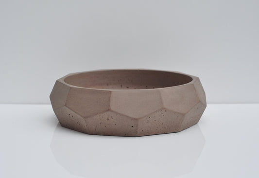 Light brown concrete fruit bowl 