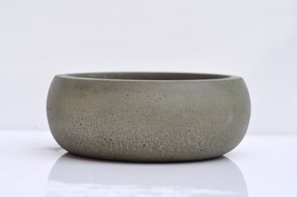 HANDMADE SMALL CONCRETE BOWL - GREY
