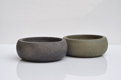 HANDMADE SMALL CONCRETE BOWL - GREY