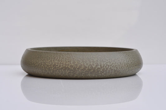 Olive concrete fruit bowl 