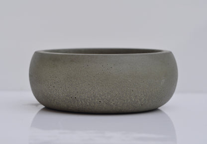 HANDMADE SMALL CONCRETE BOWL - GREY