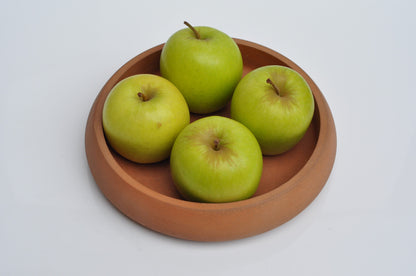 HANDMADE MEDIUM CONCRETE BOWL  - ORANGE