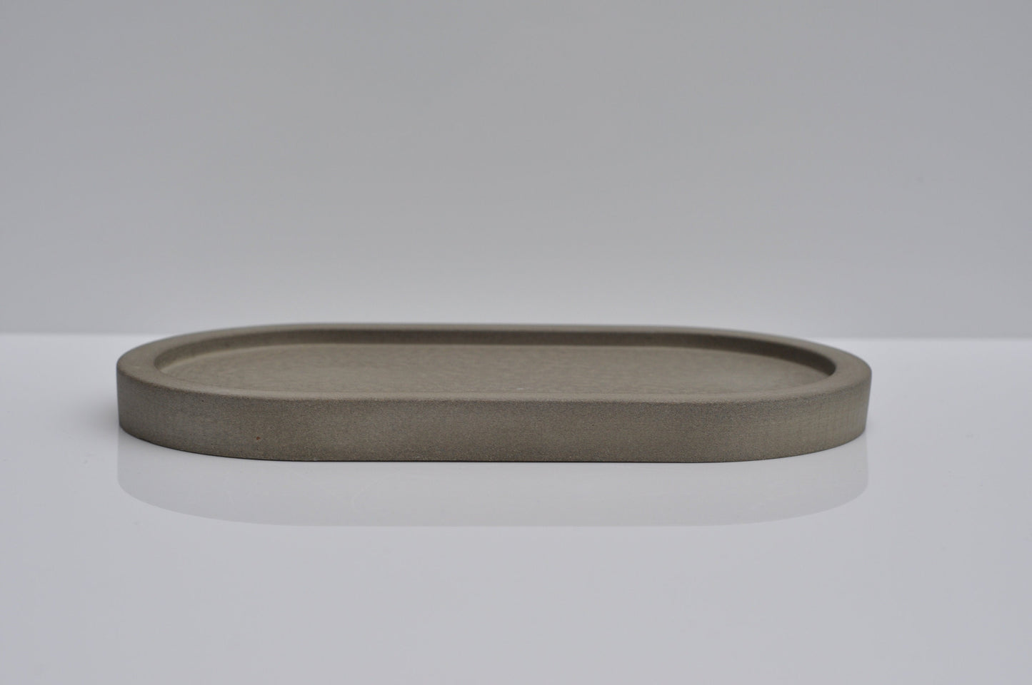 Oval Concrete Tray | Handmade Decorative Grey  | Beton Accessory Tray  | Cenent Candle Tray