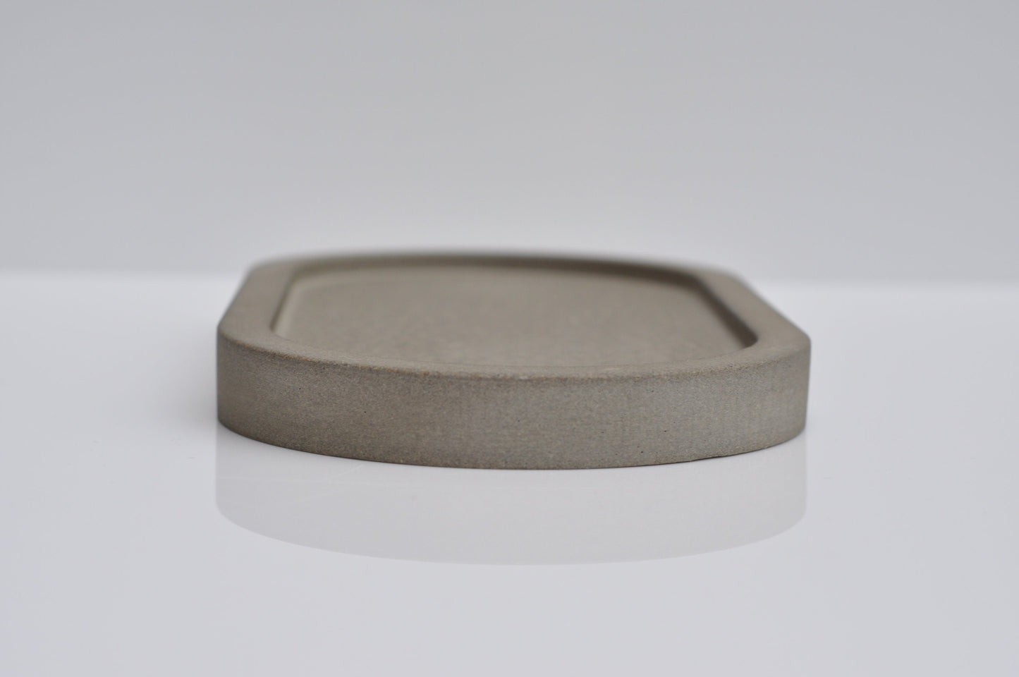 Oval Concrete Tray | Handmade Decorative Grey  | Beton Accessory Tray  | Cenent Candle Tray