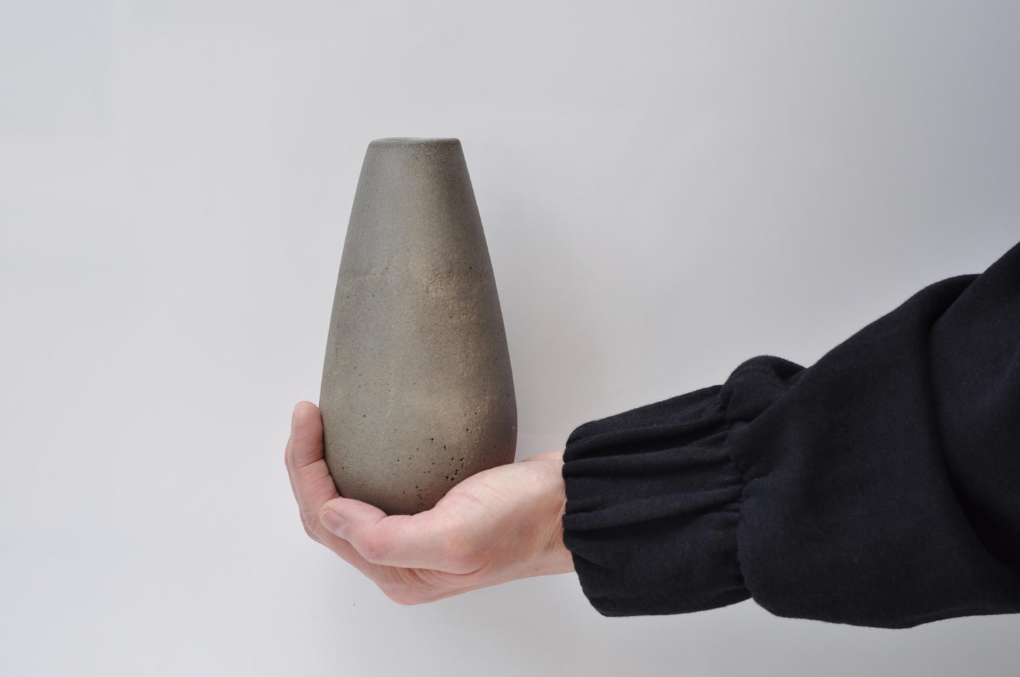 Medium Concrete Grey Vase for Dry Flowers