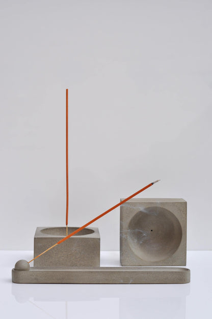 Concrete incense burner | Cement Josticks Holder | Beton Home Decor