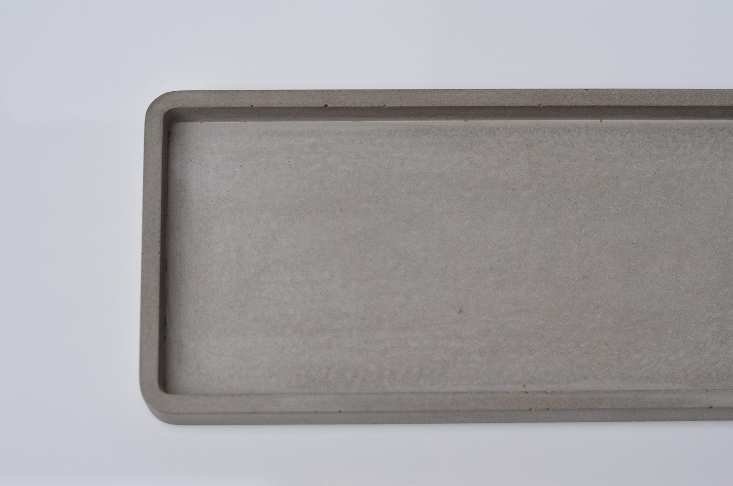 Long Concrete Tray  | Grey Handmade Rectangular Tray  | Decorative Accessory Cosmetics Tray  | Bathroom storage idea