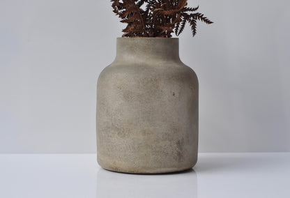 Concrete Industrial Vase for Dry Flowers  | Imperfect Beton Vase  | Heavy cement Vase