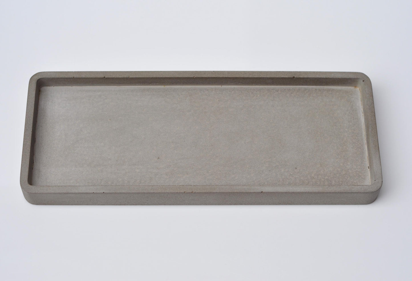 Long Concrete Tray  | Grey Handmade Rectangular Tray  | Decorative Accessory Cosmetics Tray  | Bathroom storage idea