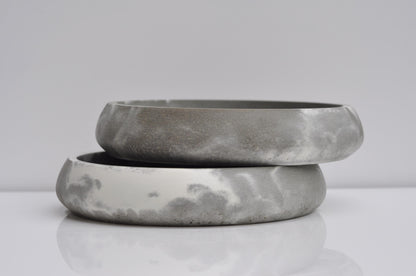 Medium Concrete Bowl  | Handmade Steel Grey Marble Key Bowl | Accessory Bowl | Minimalist Home Decor