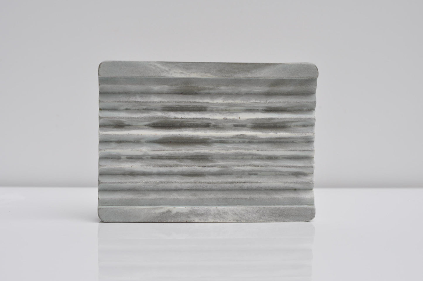 Concrete Soap Dish  | Green Grey Handmade Rectangular Soap Holder  | Bathroom Accessories