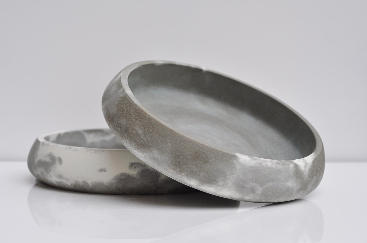 Medium Concrete Bowl  | Handmade Steel Grey Marble Key Bowl | Accessory Bowl | Minimalist Home Decor