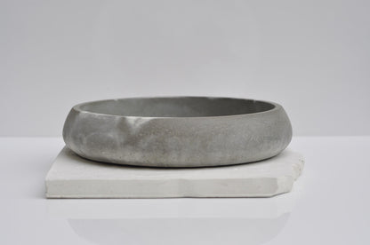 Medium Concrete Bowl  | Handmade Steel Grey Marble Key Bowl | Accessory Bowl | Minimalist Home Decor