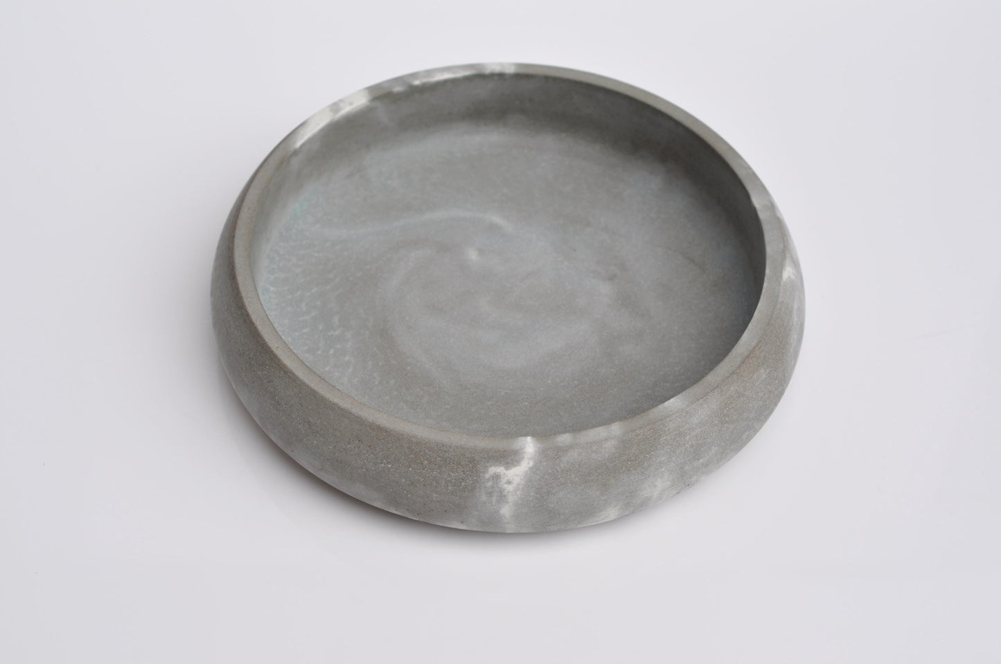 Medium Concrete Bowl  | Handmade Steel Grey Marble Key Bowl | Accessory Bowl | Minimalist Home Decor