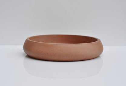 HANDMADE MEDIUM CONCRETE BOWL  - ORANGE