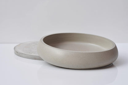 Medium Concrete Bowl  | Grey Handmade Accessory Bowl  | Shallow beton key bowl | Cement home decor