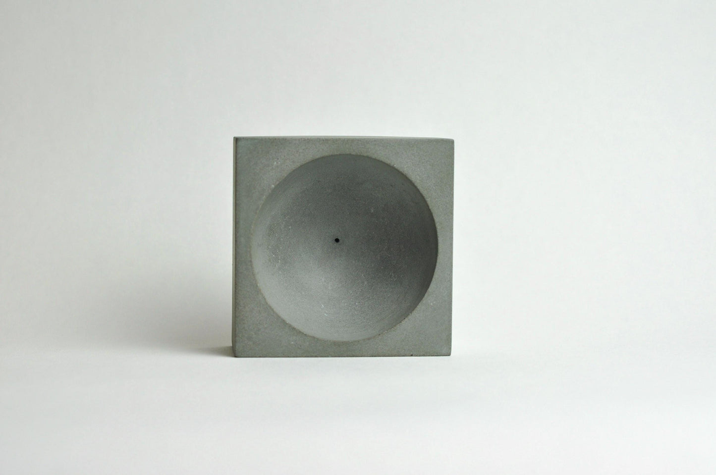 Concrete incense burner | Steel Grey Cement Josticks Holder | Unique Beton Home Decor