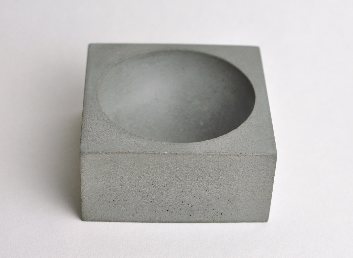 Concrete incense burner | Steel Grey Cement Josticks Holder | Unique Beton Home Decor