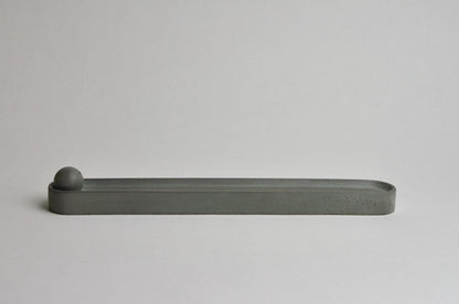 HANDMADE CONCRETE INCENSE BURNER  - BLUE GREY