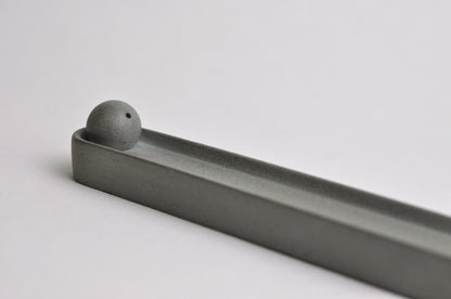 HANDMADE CONCRETE INCENSE BURNER  - BLUE GREY