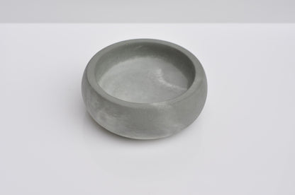 HANDMADE LITTLE CONCRETE BOWL - GREY GREEN AND WHITE