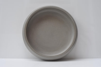 HANDMADE LARGE CONCRETE HEAVY FRUIT BOWL - GREY